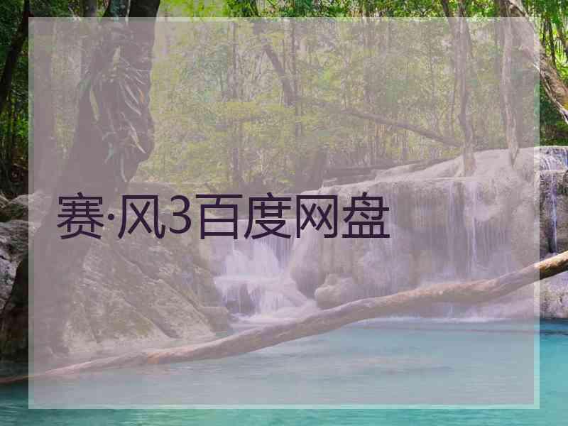 赛·风3百度网盘