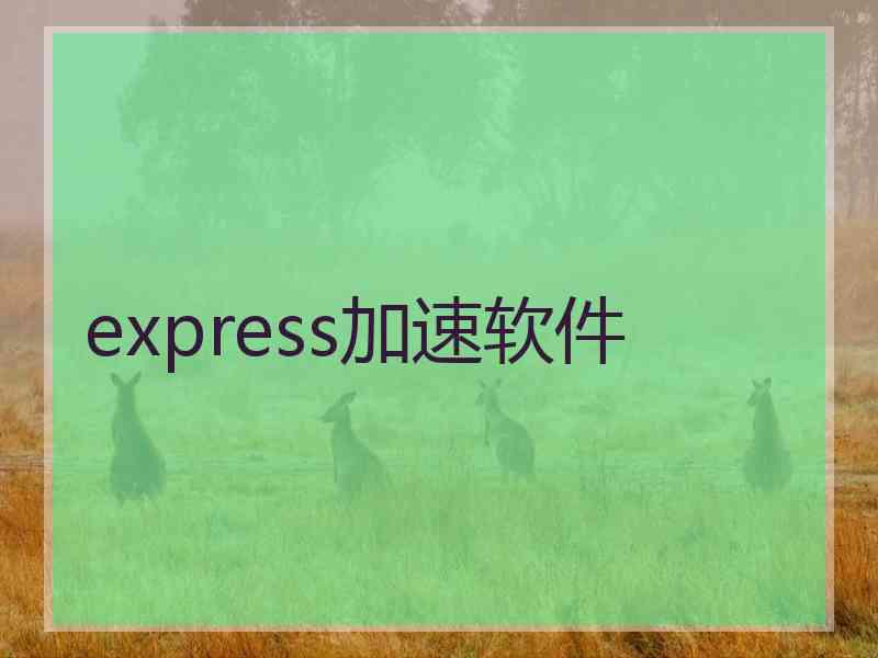 express加速软件
