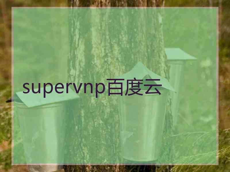 supervnp百度云