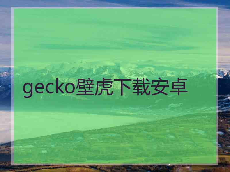 gecko壁虎下载安卓