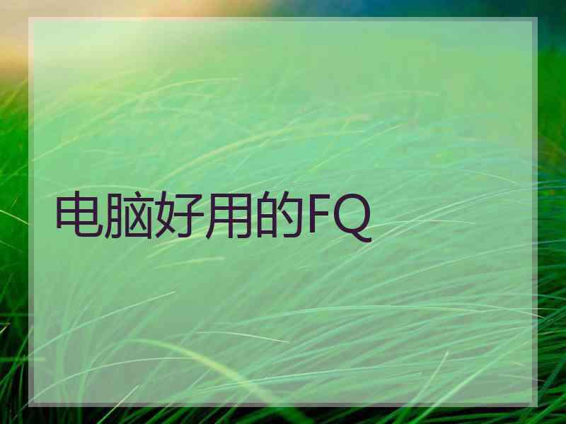 电脑好用的FQ