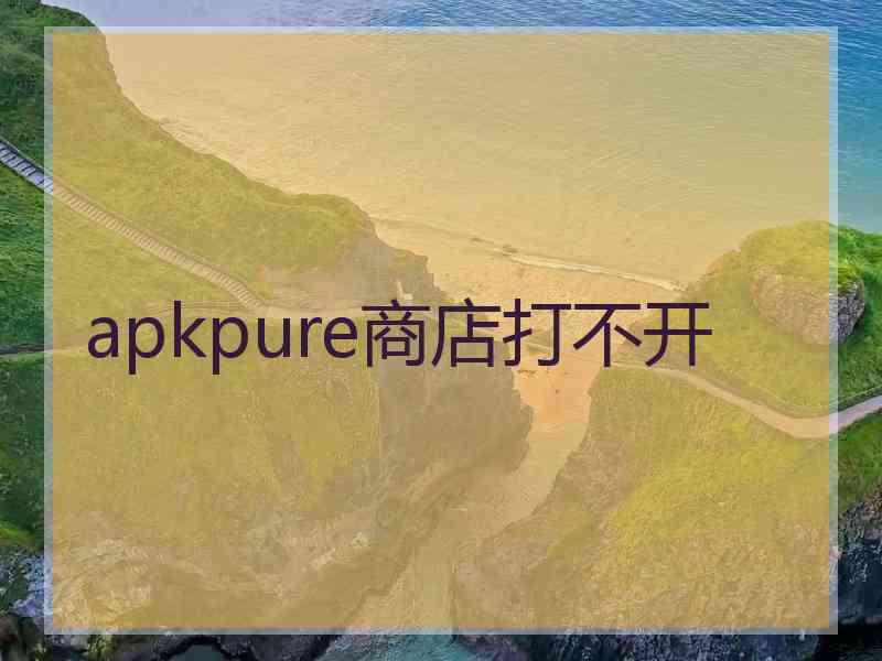 apkpure商店打不开