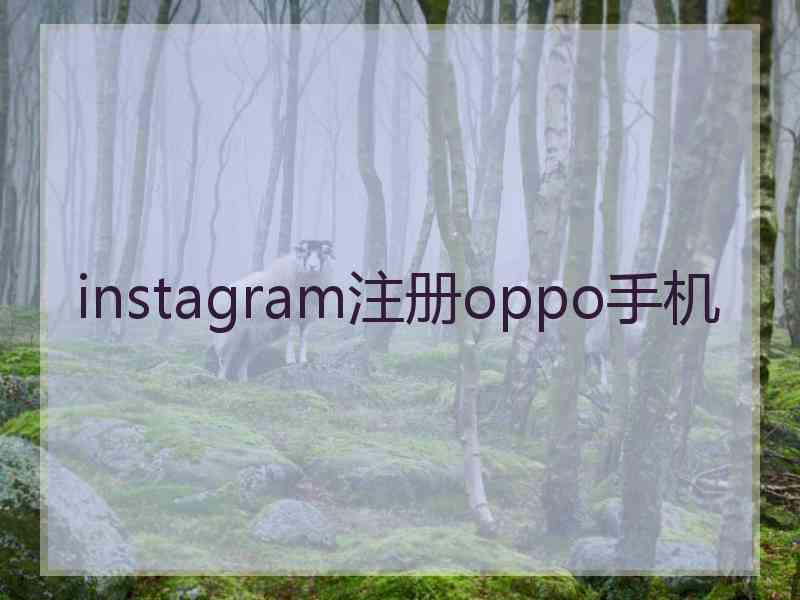 instagram注册oppo手机