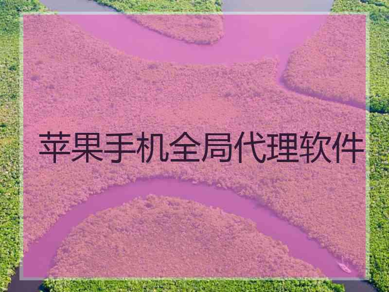 苹果手机全局代理软件