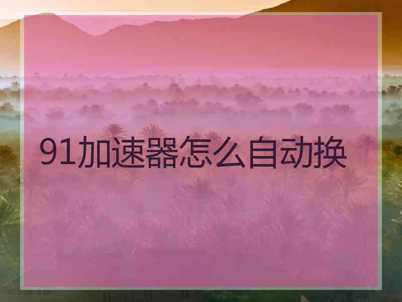91加速器怎么自动换