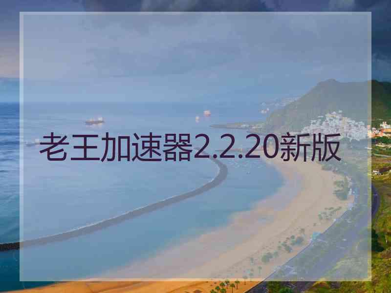 老王加速器2.2.20新版