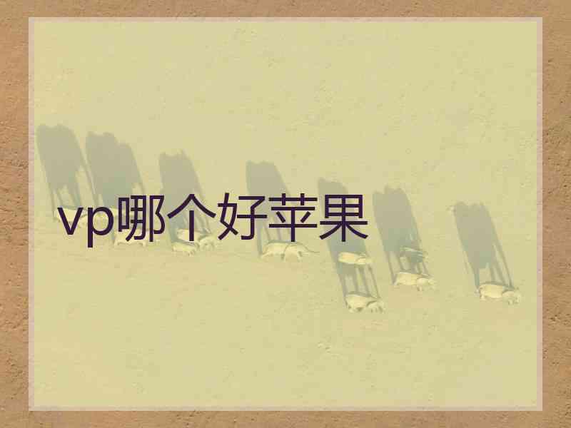 vp哪个好苹果
