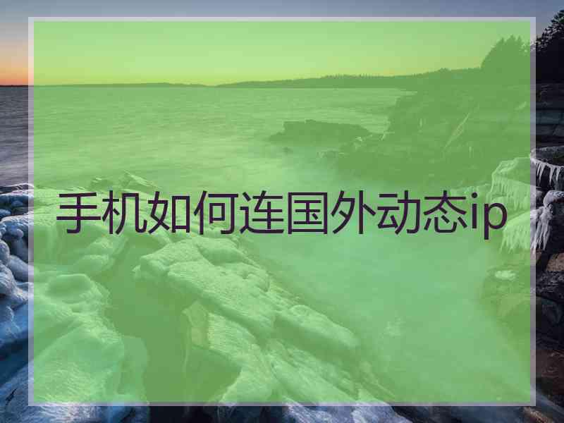 手机如何连国外动态ip