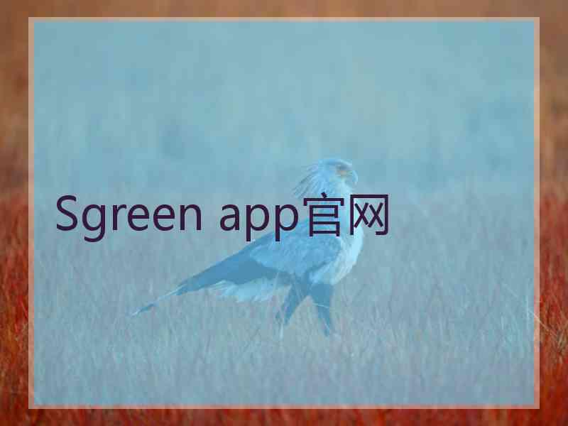 Sgreen app官网