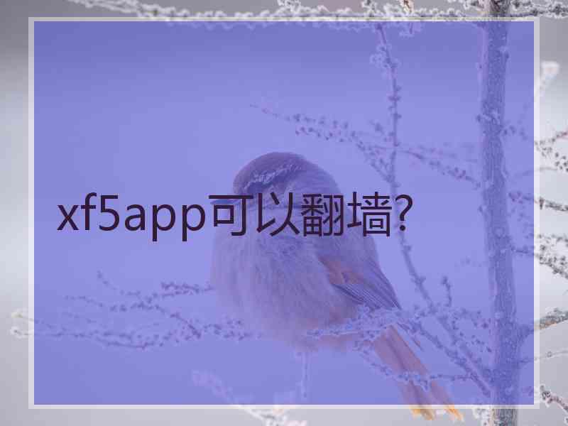 xf5app可以翻墙?