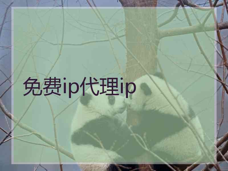免费ip代理ip