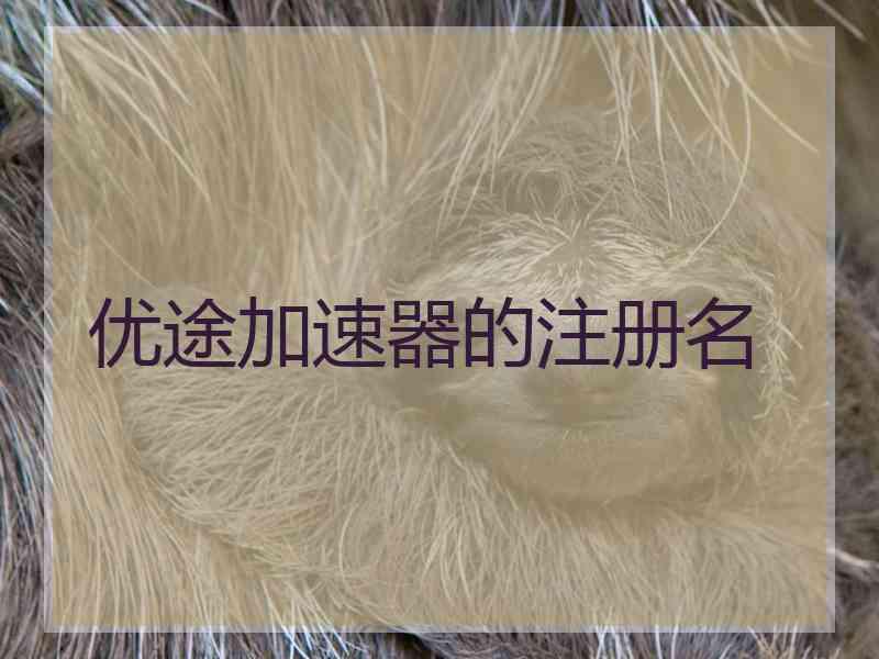 优途加速器的注册名
