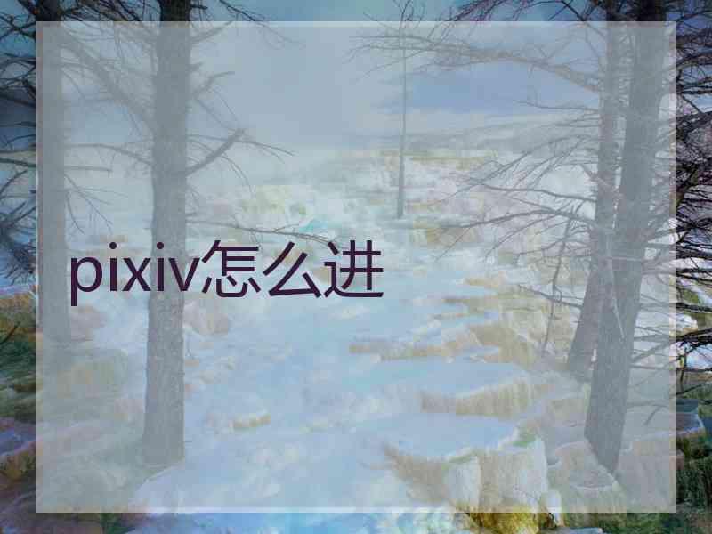 pixiv怎么进