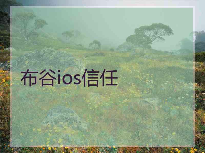 布谷ios信任