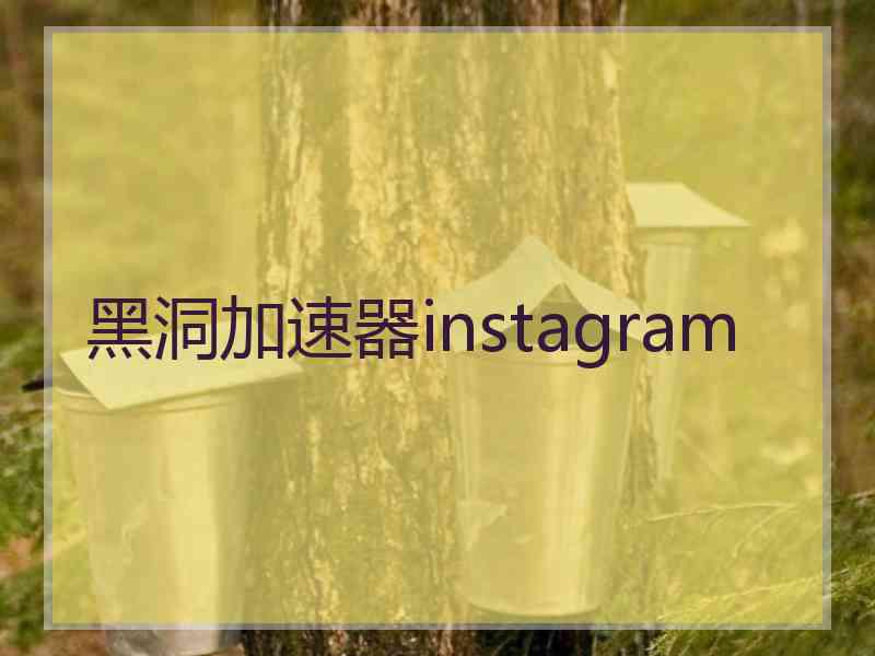黑洞加速器instagram