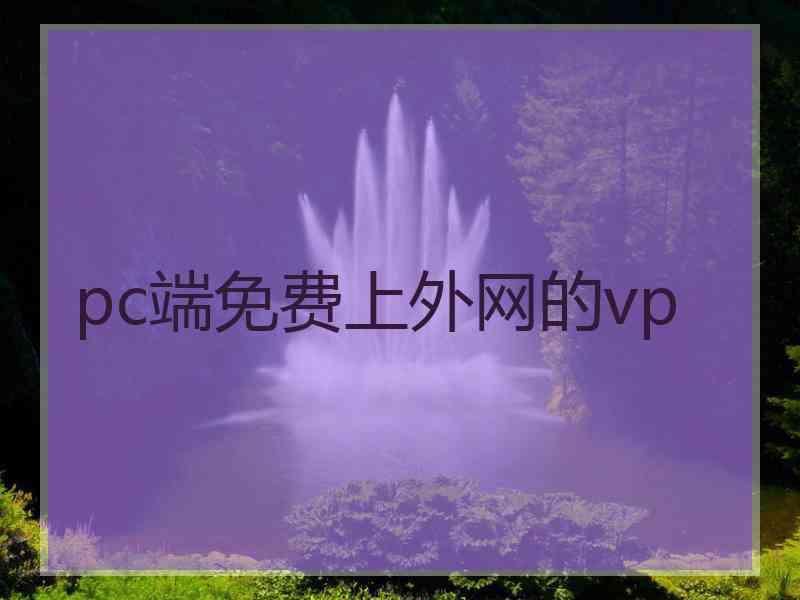 pc端免费上外网的vp