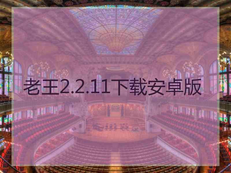 老王2.2.11下载安卓版