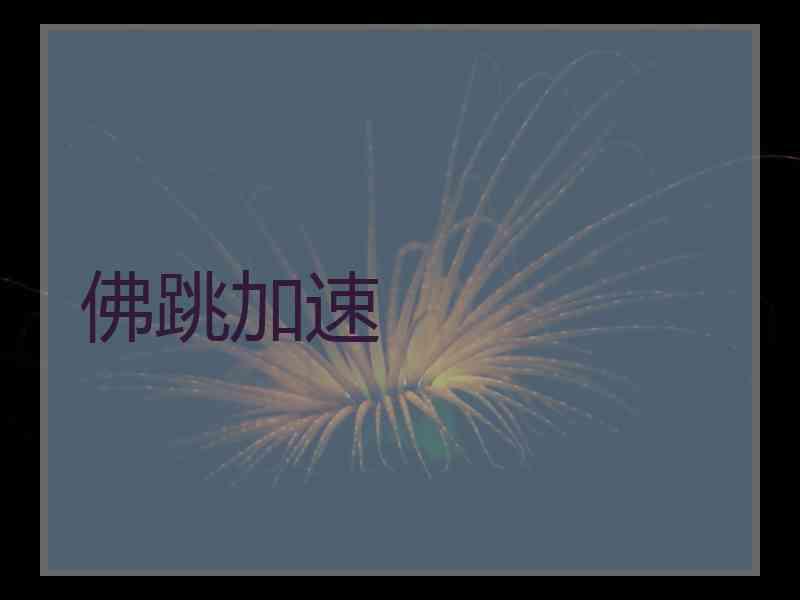 佛跳加速