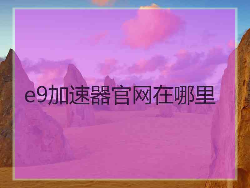 e9加速器官网在哪里