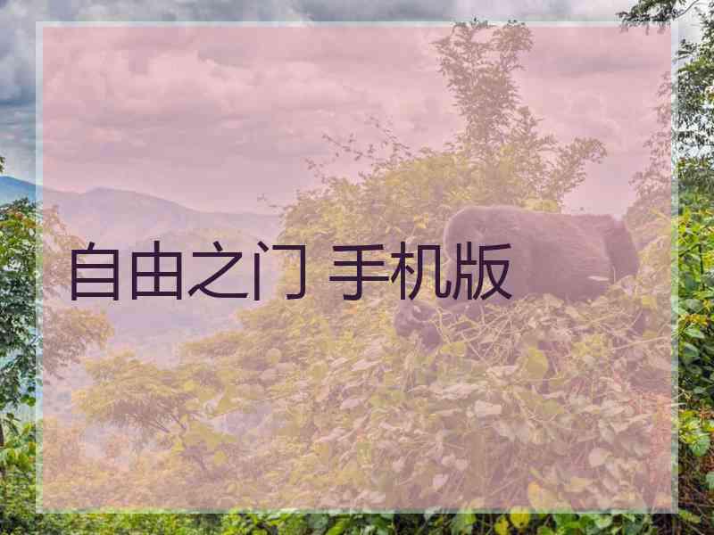 自由之门 手机版
