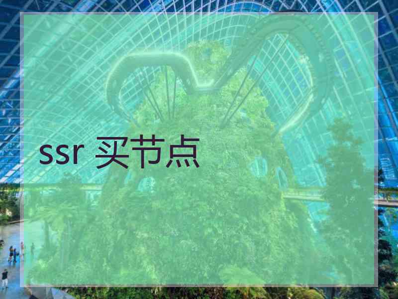ssr 买节点