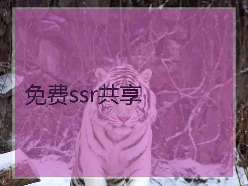 免费ssr共享