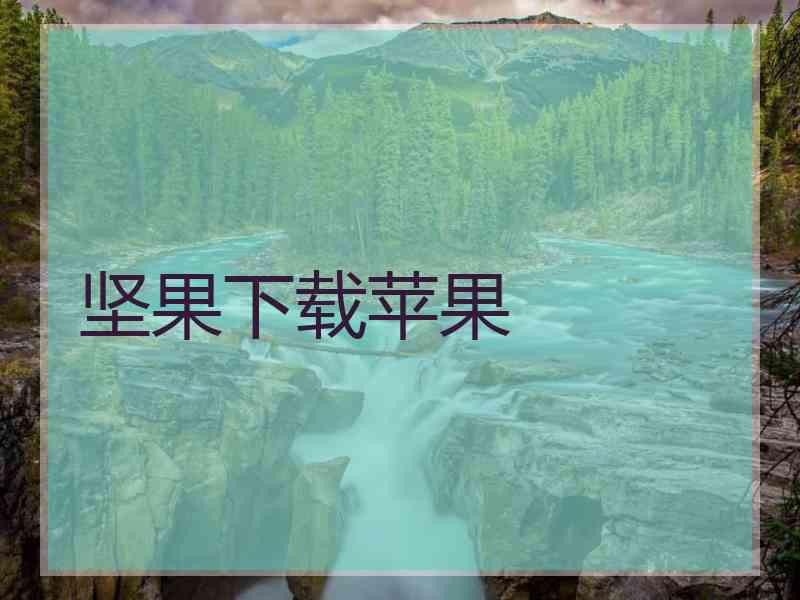 坚果下载苹果