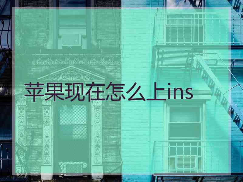 苹果现在怎么上ins