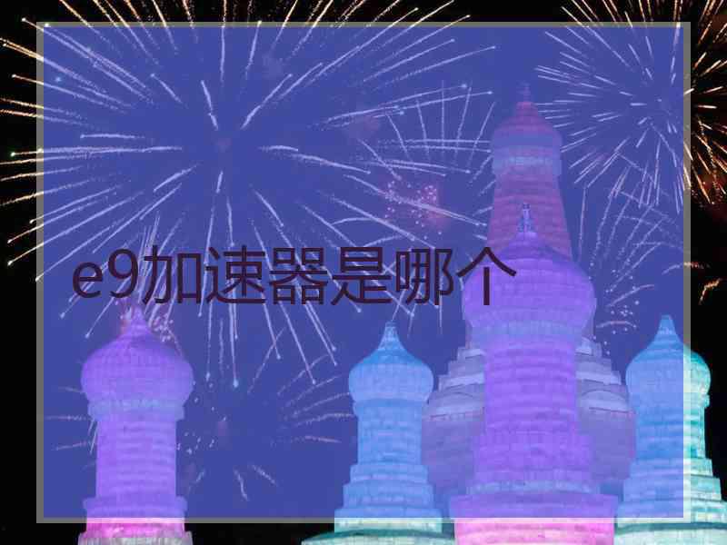 e9加速器是哪个