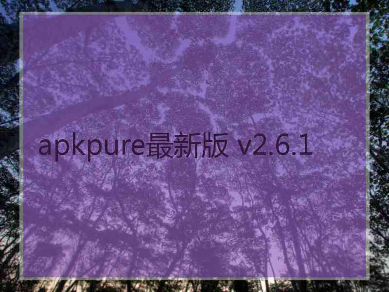 apkpure最新版 v2.6.1