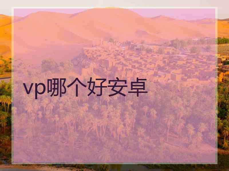 vp哪个好安卓