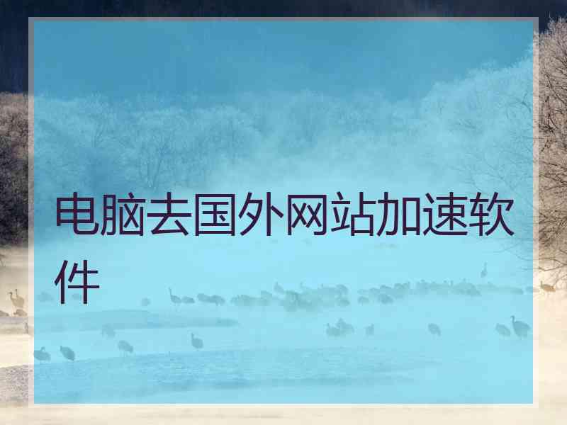 电脑去国外网站加速软件