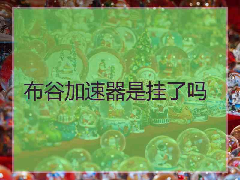 布谷加速器是挂了吗