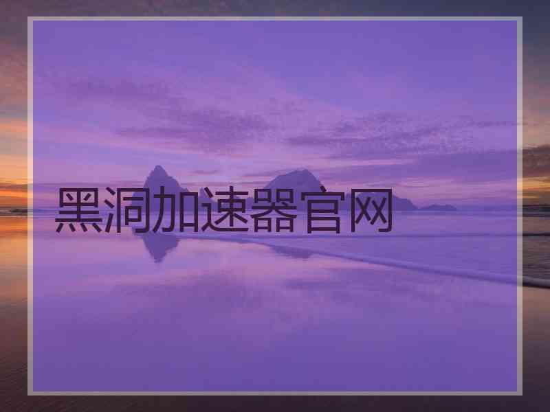 黑洞加速器官网