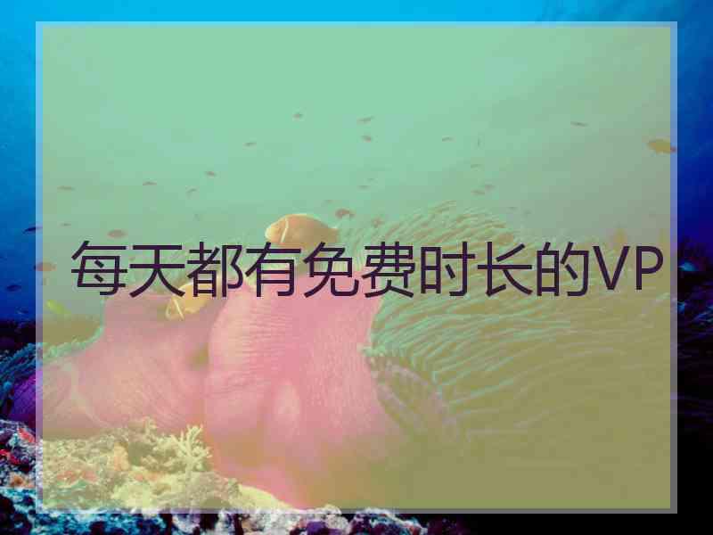 每天都有免费时长的VP