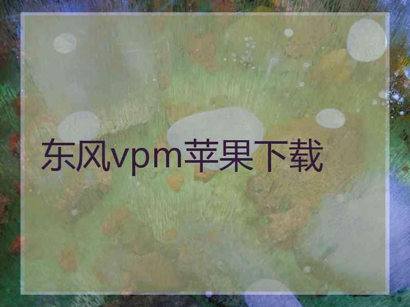 东风vpm苹果下载