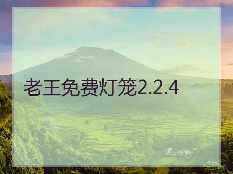 老王免费灯笼2.2.4
